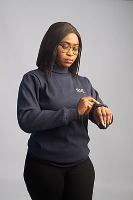 Navy Blue Turtleneck (Female)
